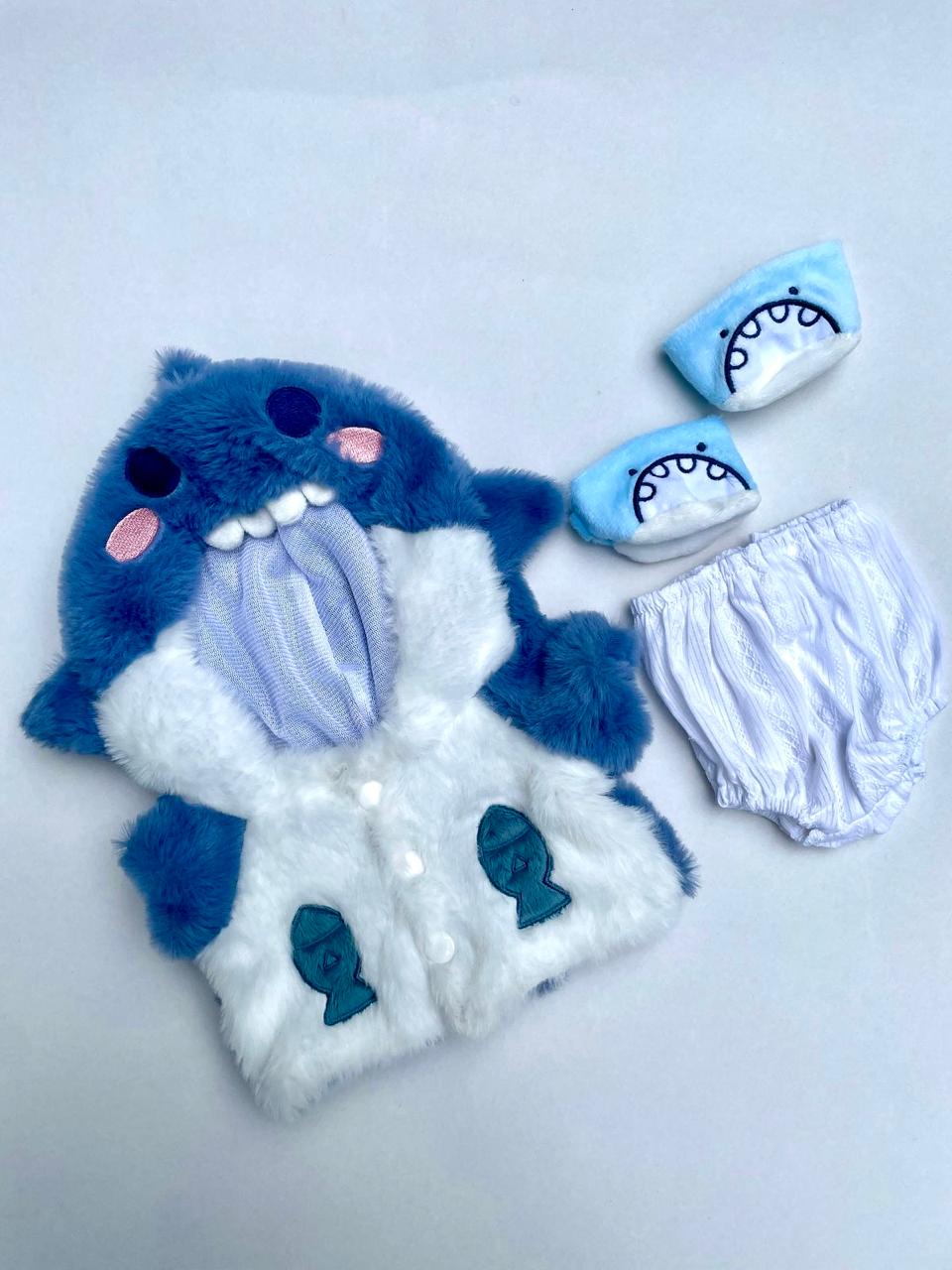Blue Shark Outfit set for Teddy Bear