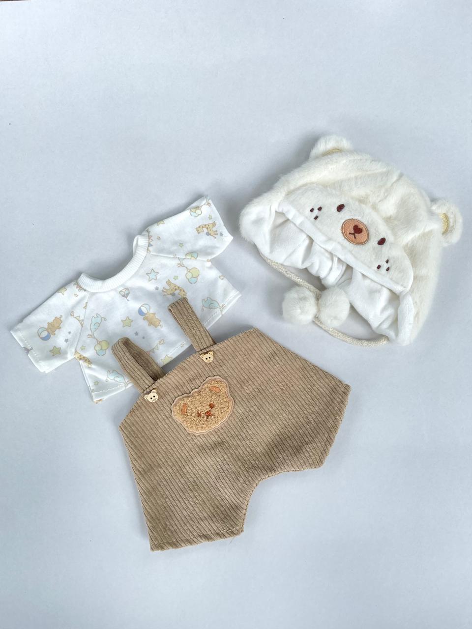 Cute Teddy Bear Milk Panda Outfit set