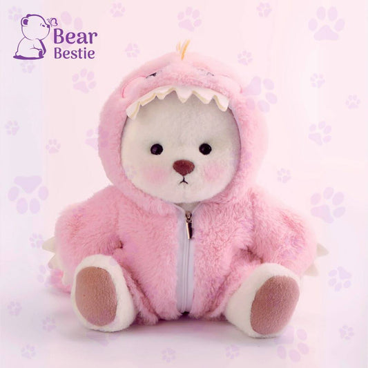Cute Teddy Bear in Dino outfit
