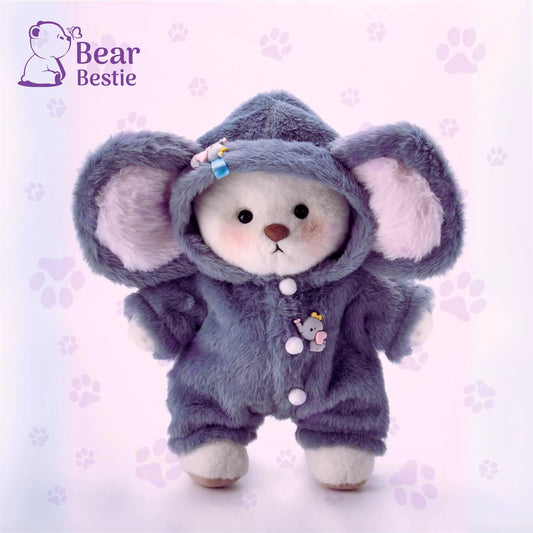 Handmade Teddy Bear in Elephant Outfit